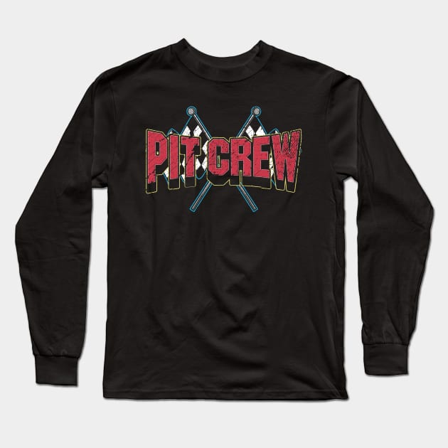 CAR RACING: Pit Crew Gift Long Sleeve T-Shirt by woormle